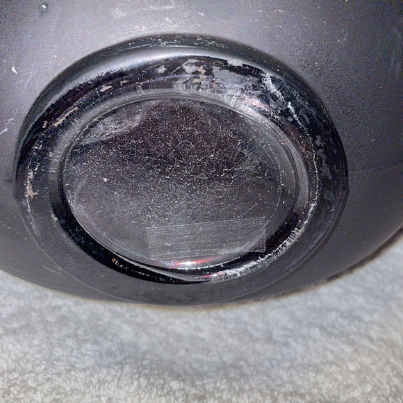 Two-faced matte black glass vase. NWT. Contemporary and unique. - Picture 3 of 9